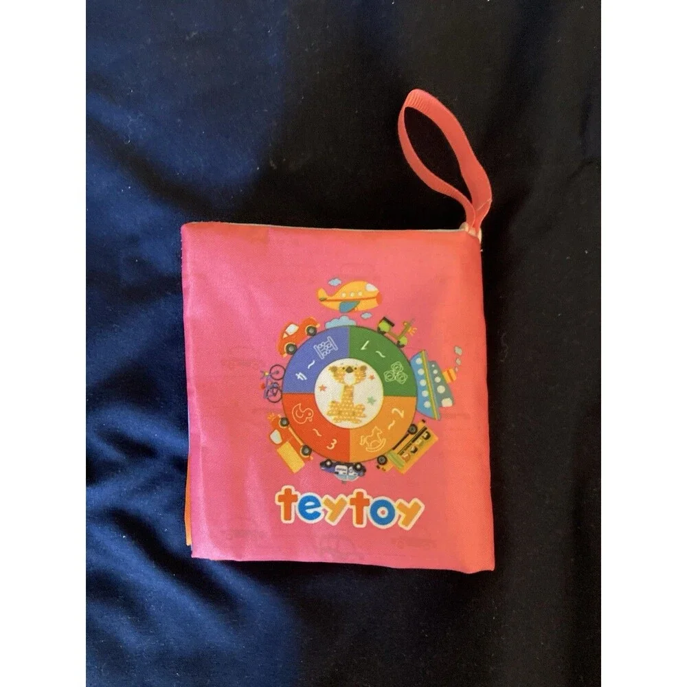 Teytoy Baby Soft Cloth 6 Books Educational Activity Crinkle Rattle Squeak